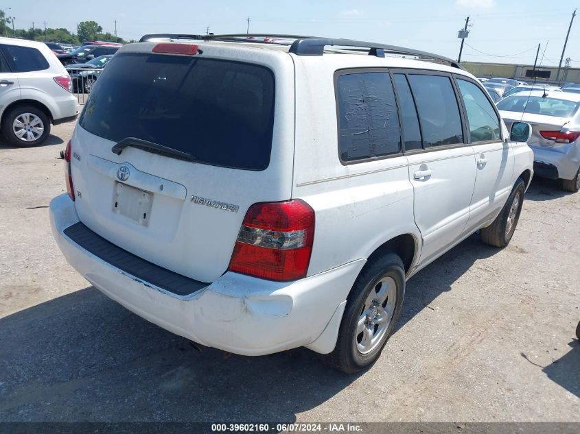 2005 Toyota Highlander V6 VIN: JTEGP21A650066259 Lot: 39602160