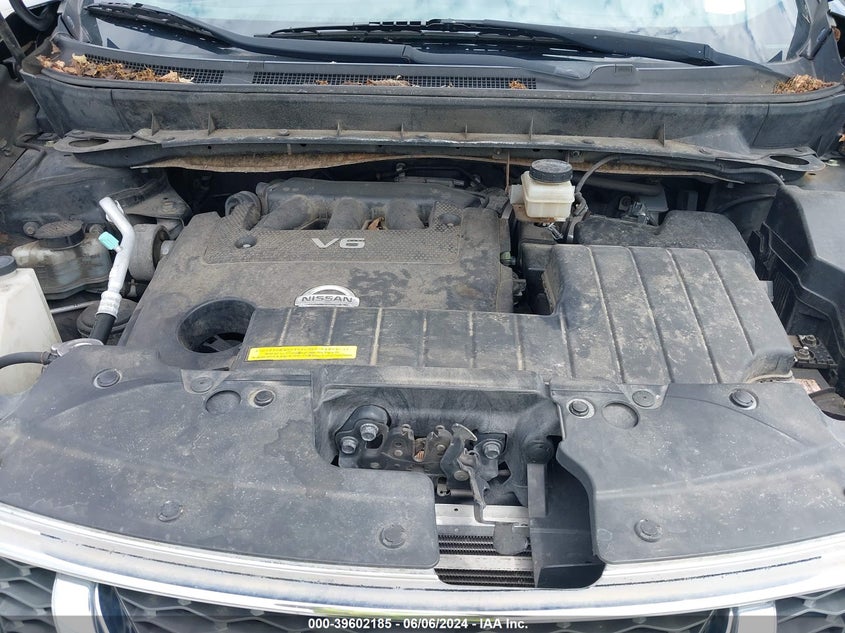 2012 Nissan Murano Sl VIN: JN8AZ1MW6CW229030 Lot: 39602185