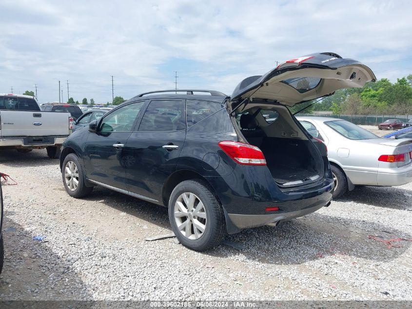 2012 Nissan Murano Sl VIN: JN8AZ1MW6CW229030 Lot: 39602185