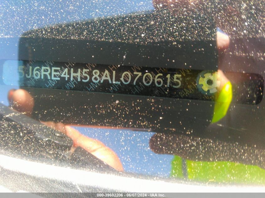 2010 Honda Cr-V Ex VIN: 5J6RE4H58AL070615 Lot: 39602206