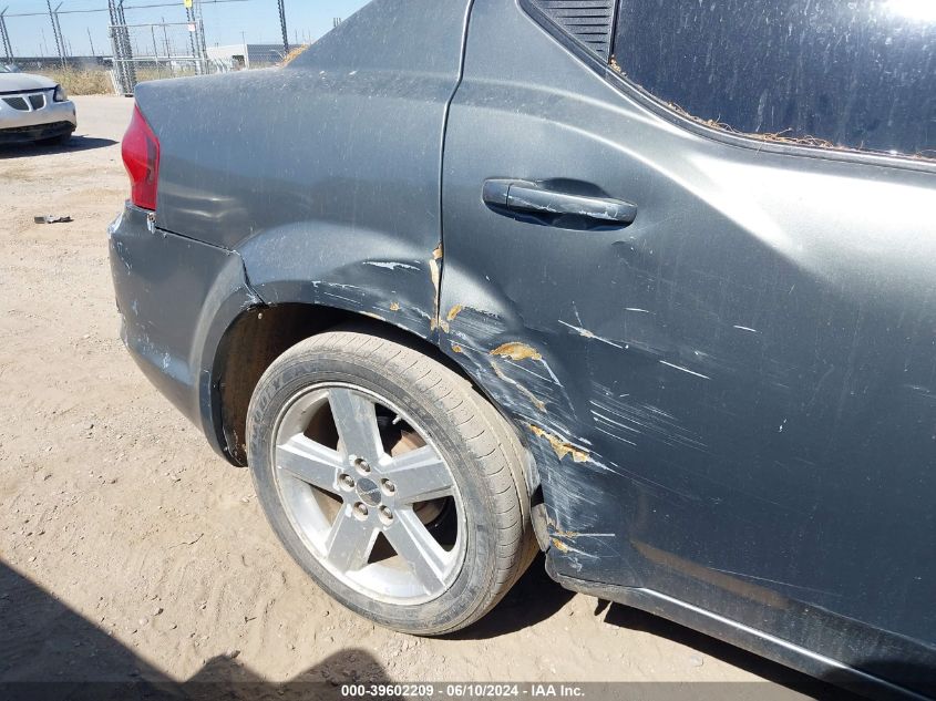 2013 Dodge Avenger Sxt VIN: 1C3CDZCB6DN661497 Lot: 39602209