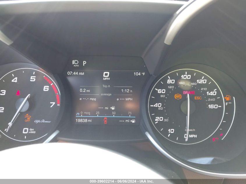 2020 Alfa Romeo Giulia Rwd VIN: ZARFAMAN6L7635895 Lot: 39602214