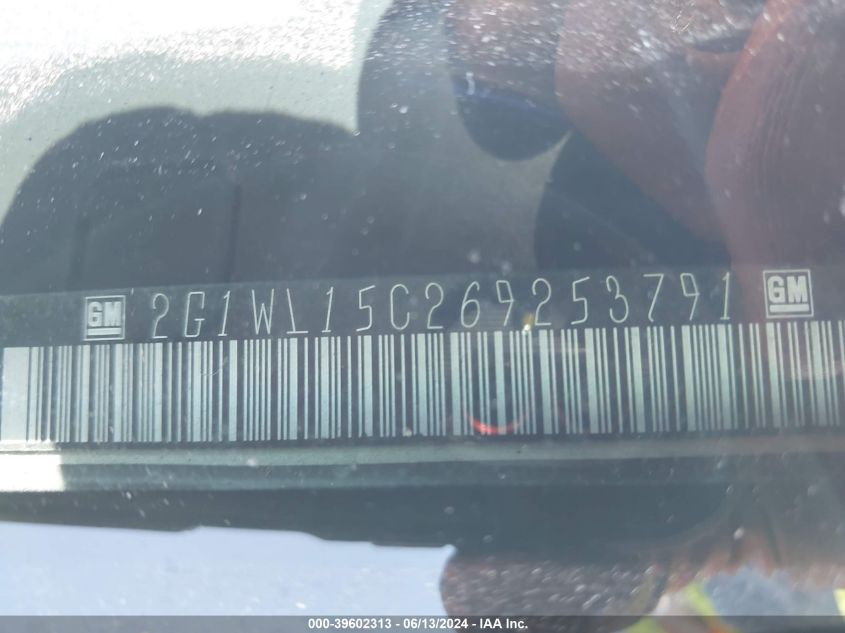 2006 Chevrolet Monte Carlo Ss VIN: 2G1WL15C269253791 Lot: 39602313