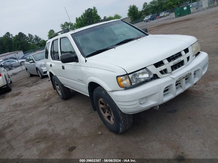 2003 Isuzu Rodeo S 3.2L V6 VIN: 4S2CK58W834302456 Lot: 39602387