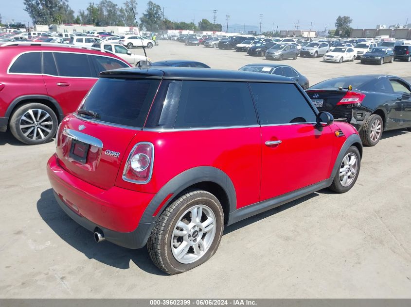 2012 Mini Cooper VIN: WMWSU3C50CT255754 Lot: 39602399