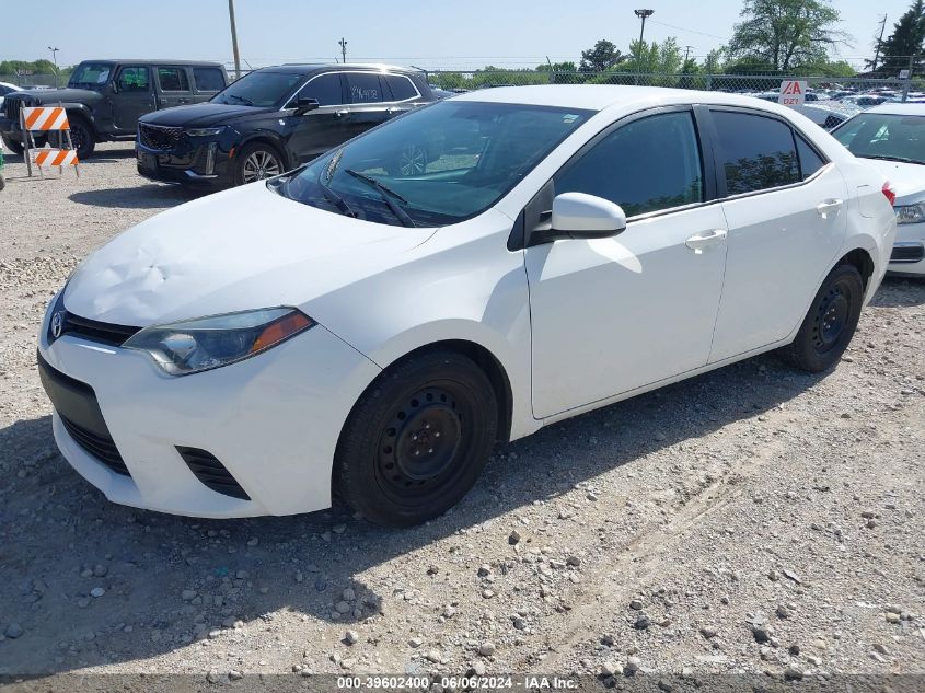 2014 Toyota Corolla L/Le/Le Pls/Prm/S/S Pls VIN: 5YFBURHE6EP035575 Lot: 39602400