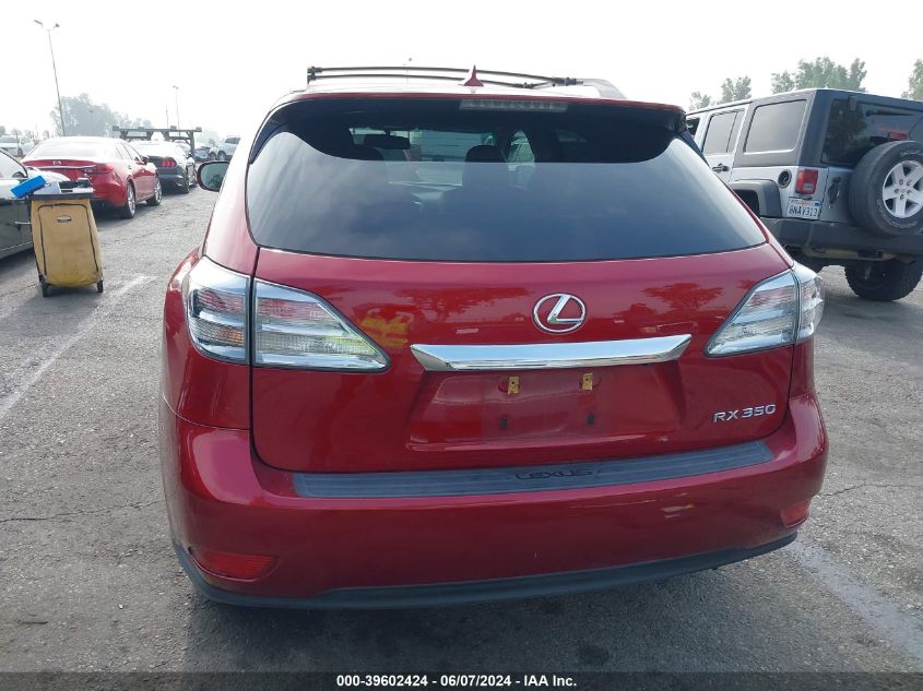 2011 Lexus Rx 350 VIN: 2T2ZK1BA8BC045852 Lot: 39602424