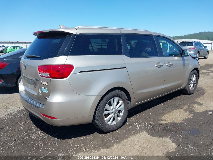 2016 Kia Sedona Lx VIN: KNDMB5C13G6175847 Lot: 39602439