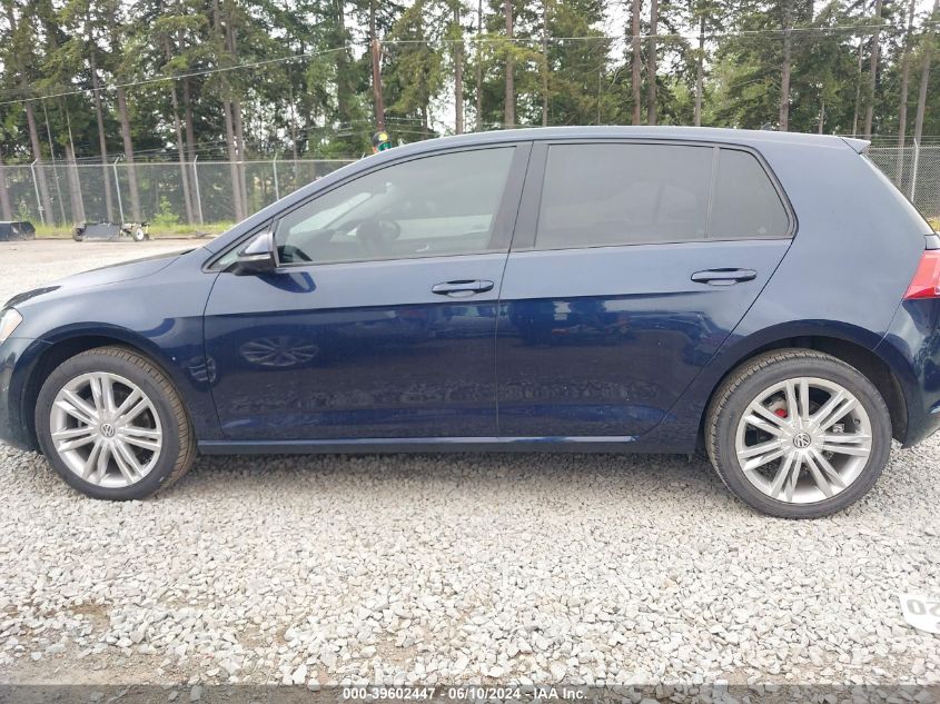 2015 Volkswagen Golf Tdi Se 4-Door VIN: 3VW2A7AUXFM043733 Lot: 39602447