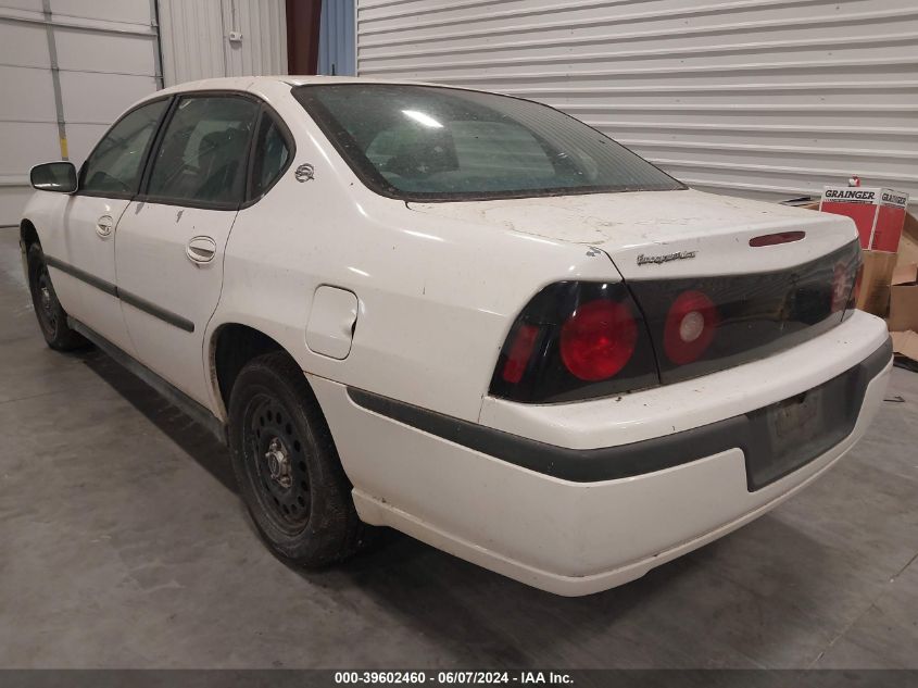 2004 Chevrolet Impala Police VIN: 2G1WF55K949382629 Lot: 39602460