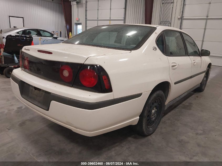 2004 Chevrolet Impala Police VIN: 2G1WF55K949382629 Lot: 39602460