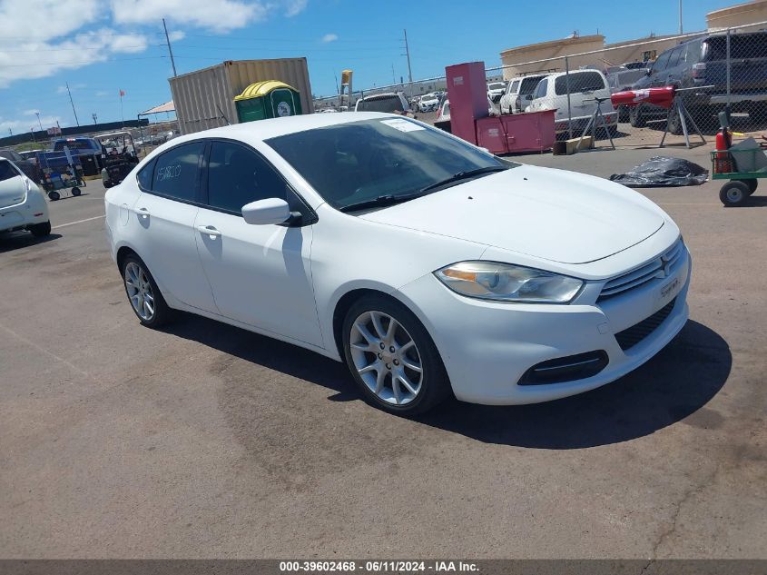 2013 Dodge Dart Sxt VIN: 1C3CDFBA5DD151820 Lot: 39602468