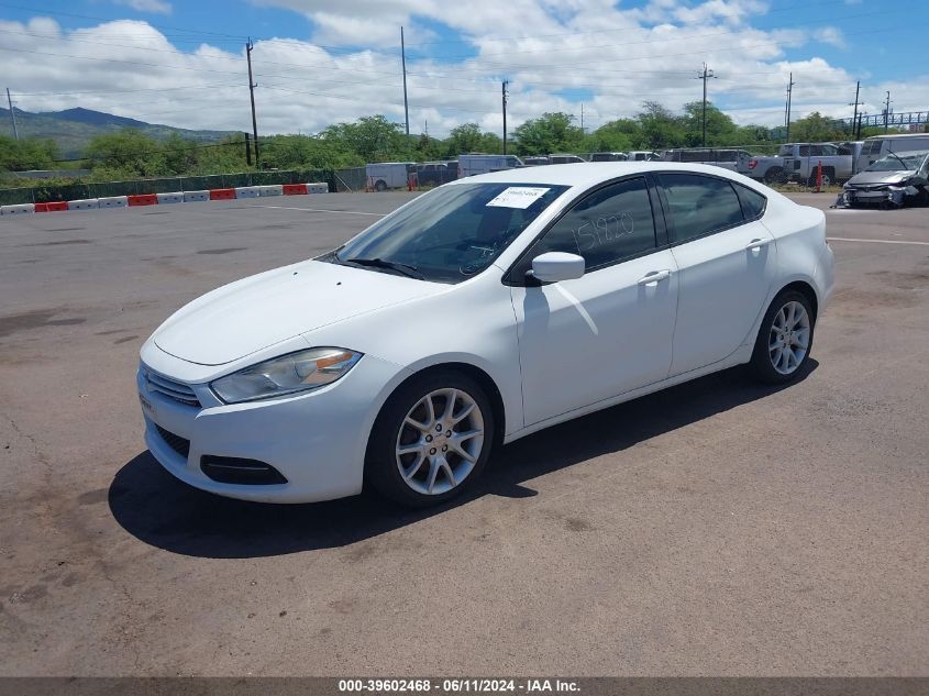 2013 Dodge Dart Sxt VIN: 1C3CDFBA5DD151820 Lot: 39602468