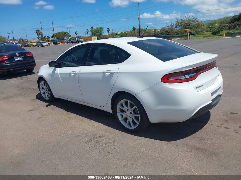 2013 Dodge Dart Sxt VIN: 1C3CDFBA5DD151820 Lot: 39602468