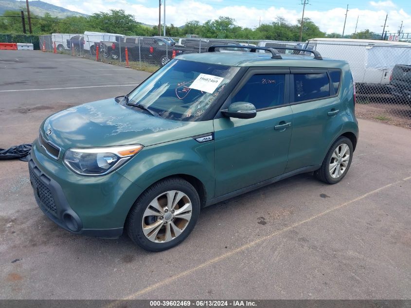 2014 Kia Soul + VIN: KNDJP3A59E7047358 Lot: 39602469