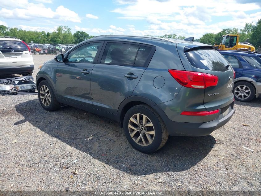 2015 Kia Sportage Lx VIN: KNDPB3AC8F7770062 Lot: 39602473