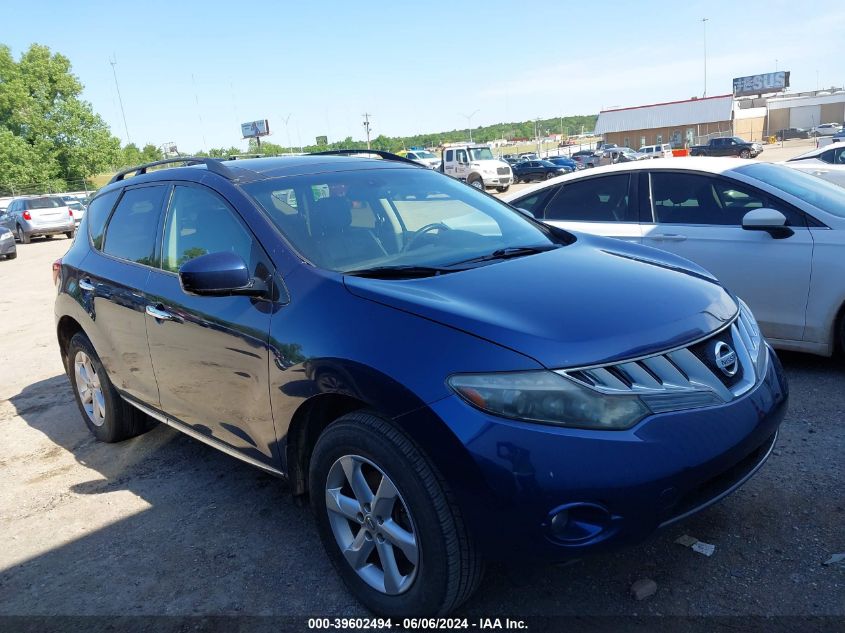 2009 Nissan Murano Sl VIN: JN8AZ18W59W122019 Lot: 39602494