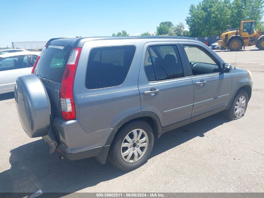 2006 Honda Cr-V Se VIN: SHSRD78966U437110 Lot: 39602511