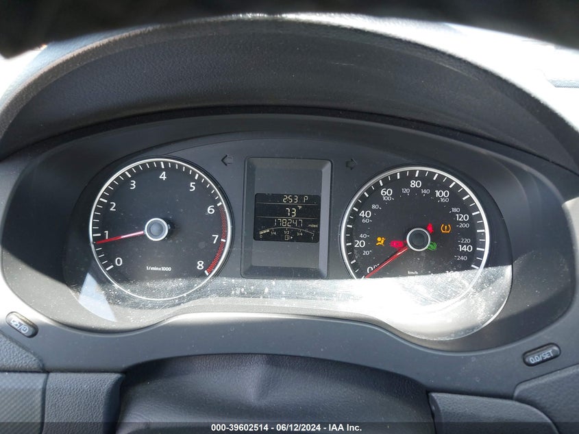 2012 Volkswagen Jetta 2.5L Se VIN: 3VWDP7AJXCM376197 Lot: 39602514