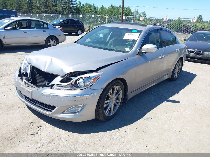 2013 Hyundai Genesis 3.8 VIN: KMHGC4DDXDU249846 Lot: 39602518