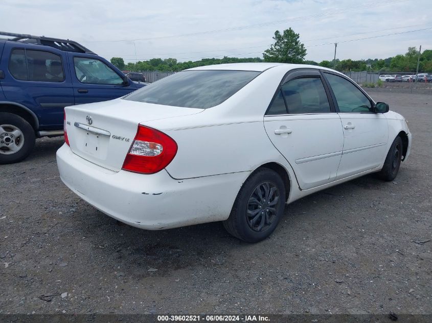 2002 Toyota Camry Le VIN: 4T1BE32K32U041983 Lot: 39602521