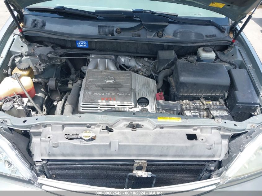 2001 Lexus Rx 300 VIN: JTJGF10U510103662 Lot: 39602542