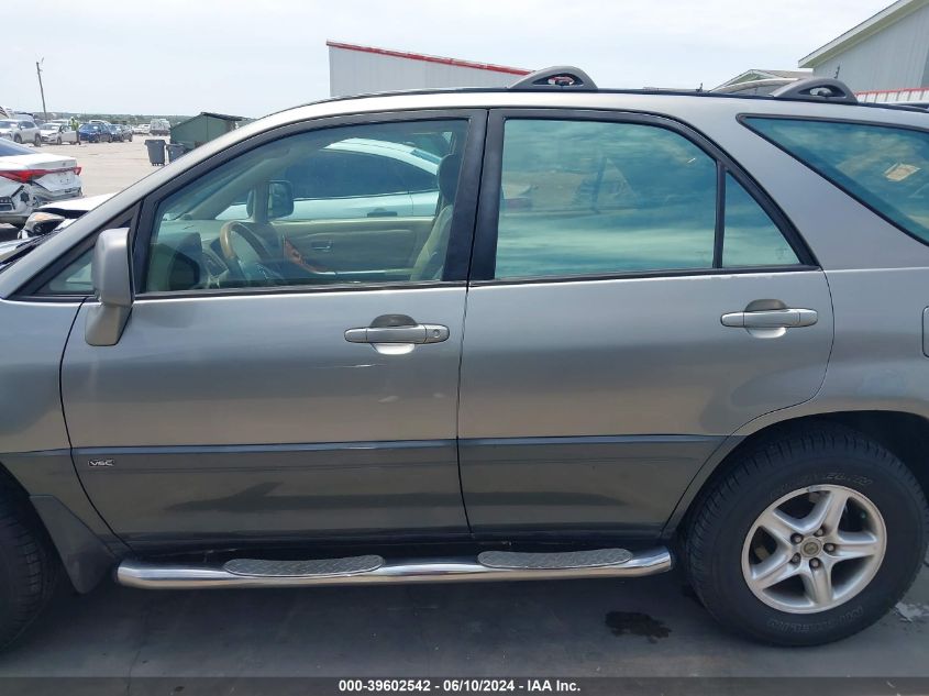 2001 Lexus Rx 300 VIN: JTJGF10U510103662 Lot: 39602542