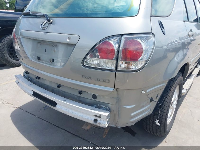 2001 Lexus Rx 300 VIN: JTJGF10U510103662 Lot: 39602542