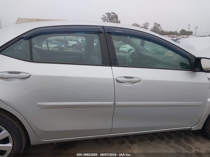 2016 Toyota Corolla Le VIN: 5YFBURHE8GP401569 Lot: 39602568