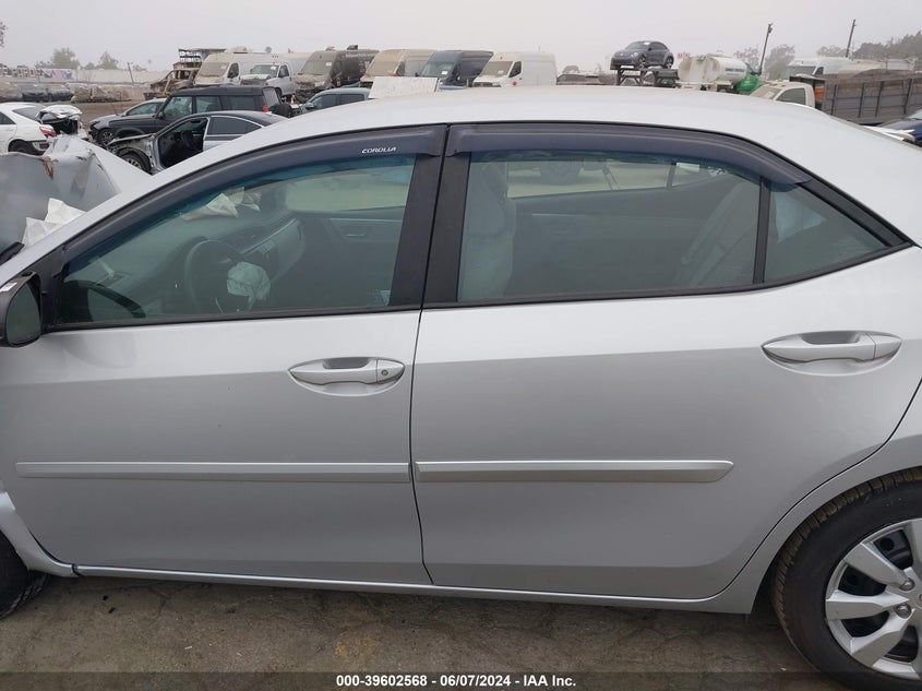 2016 Toyota Corolla Le VIN: 5YFBURHE8GP401569 Lot: 39602568