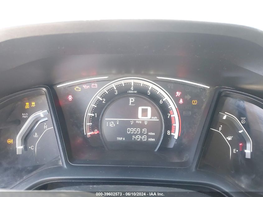 2018 Honda Civic Lx VIN: 2HGFC2F56JH524770 Lot: 39602573