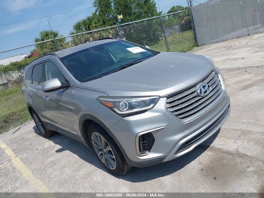 KM8SM4HF9HU165543 HYUNDAI SANTA FE SE 2017