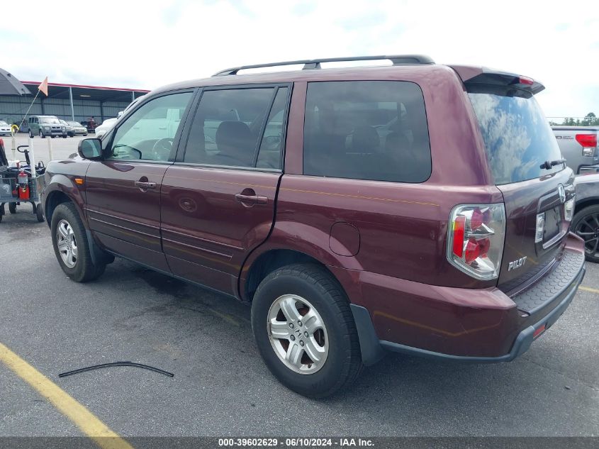 2008 Honda Pilot Vp VIN: 5FNYF28248B005623 Lot: 39602629