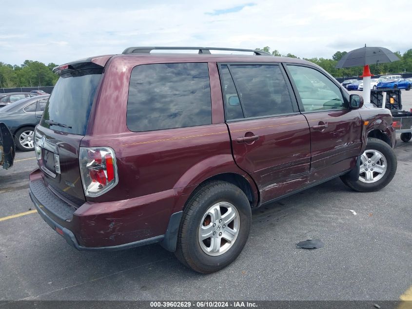 2008 Honda Pilot Vp VIN: 5FNYF28248B005623 Lot: 39602629