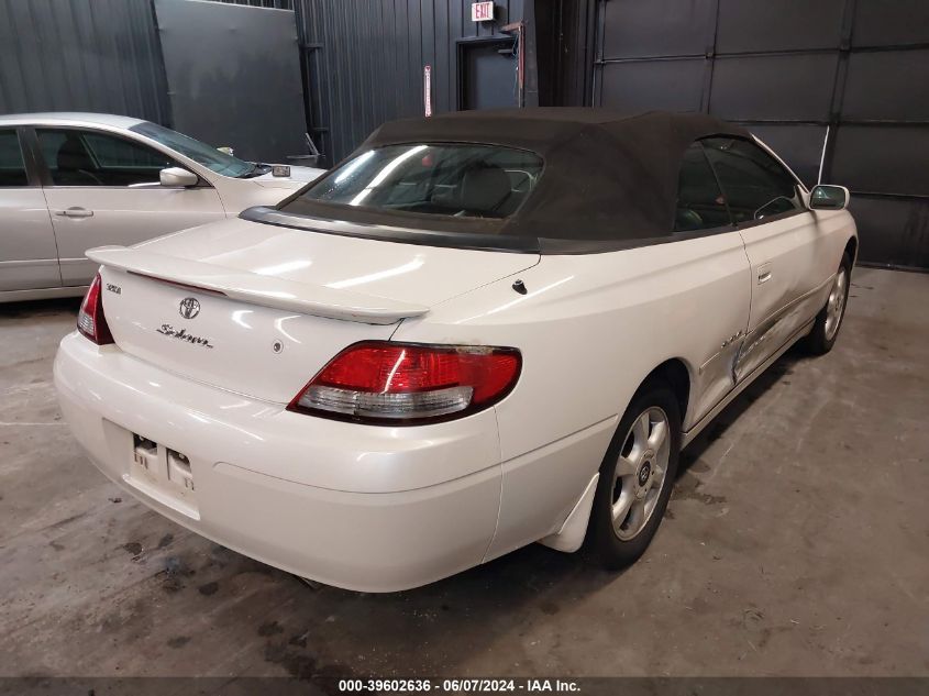 2001 Toyota Camry Solara Sle V6 VIN: 2T1FF28P71C517194 Lot: 39602636