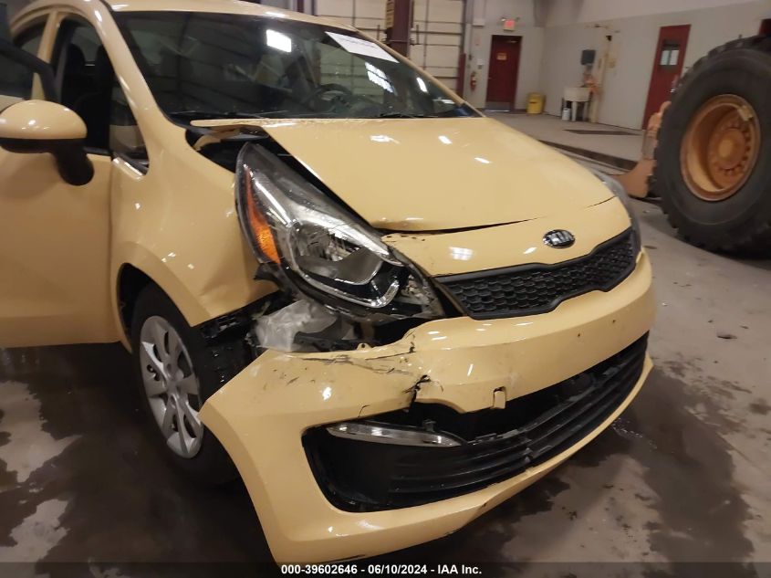 2016 Kia Rio Lx VIN: KNADM4A32G6542050 Lot: 39602646