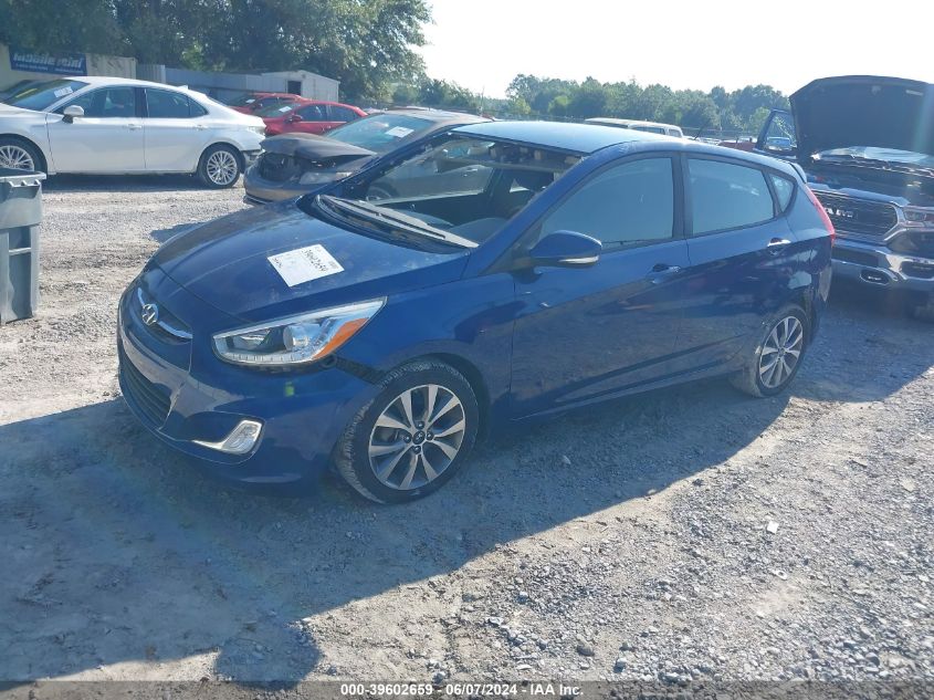 2017 Hyundai Accent Sport VIN: KMHCU5AEXHU299070 Lot: 39602659