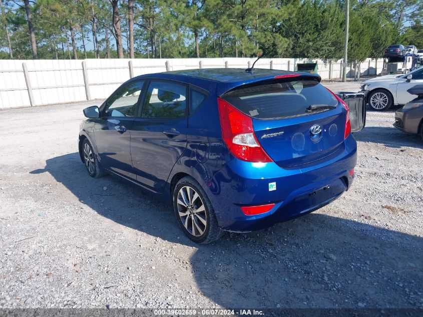 2017 Hyundai Accent Sport VIN: KMHCU5AEXHU299070 Lot: 39602659