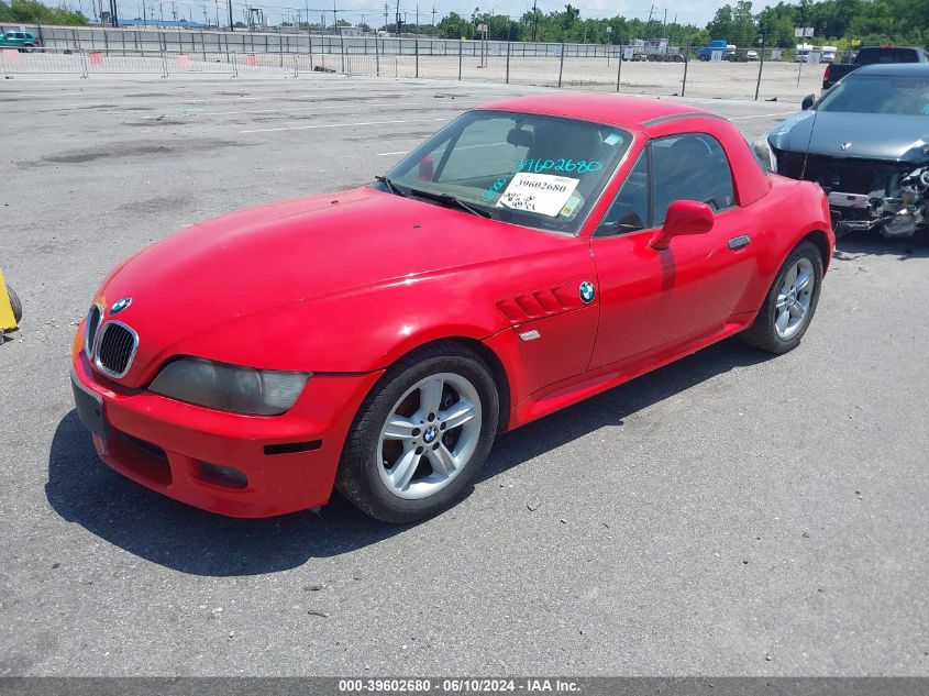 2000 BMW Z3 2.3 VIN: WBACH9342YLF90219 Lot: 39602680