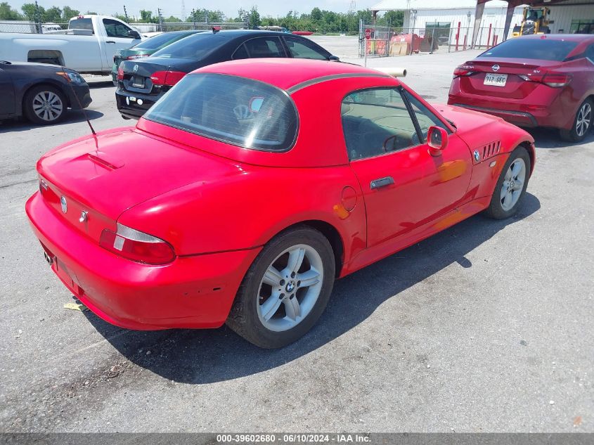 2000 BMW Z3 2.3 VIN: WBACH9342YLF90219 Lot: 39602680