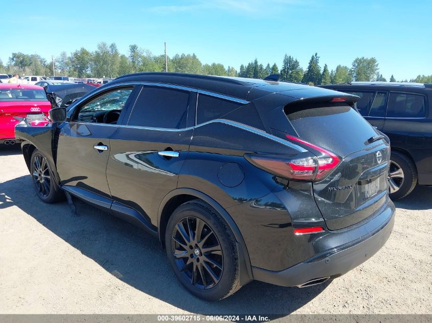 2022 Nissan Murano Sv Intelligent Awd VIN: 5N1AZ2BS0NC129281 Lot: 39602715