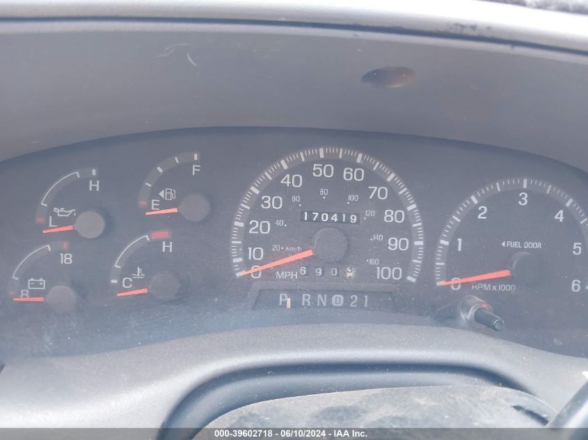 1997 Ford F-150 Lariat/Xl/Xlt VIN: 1FTEX18L9VNC81635 Lot: 39602718