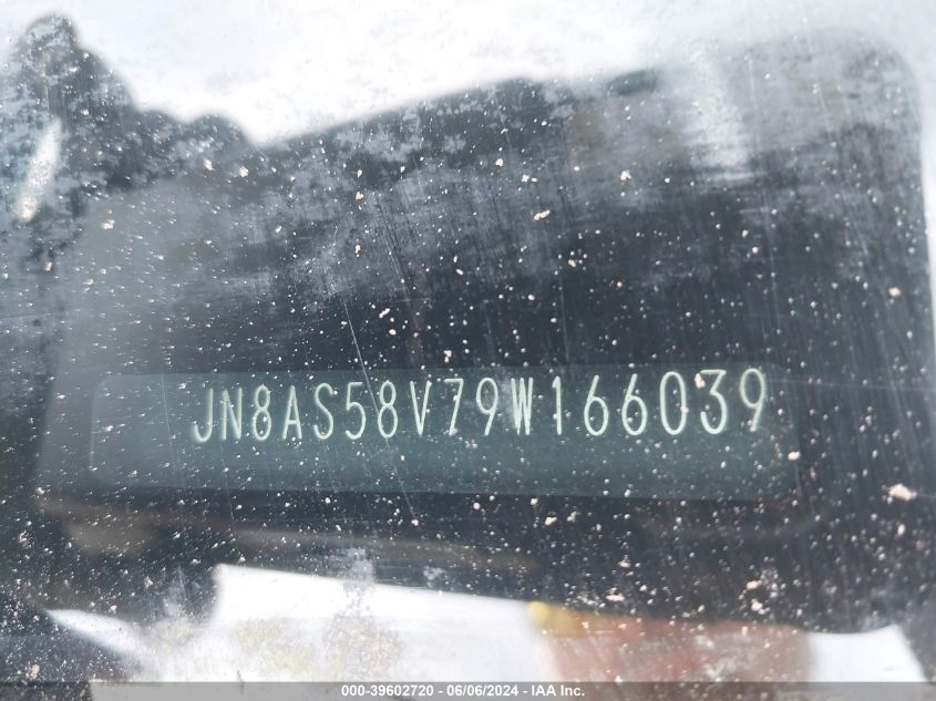 2009 Nissan Rogue Sl VIN: JN8AS58V79W166039 Lot: 39602720