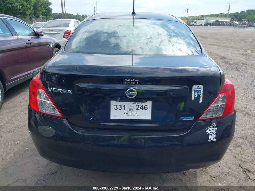 2012 Nissan Versa 1.6 S VIN: 3N1CN7AP1CL910351 Lot: 39602729