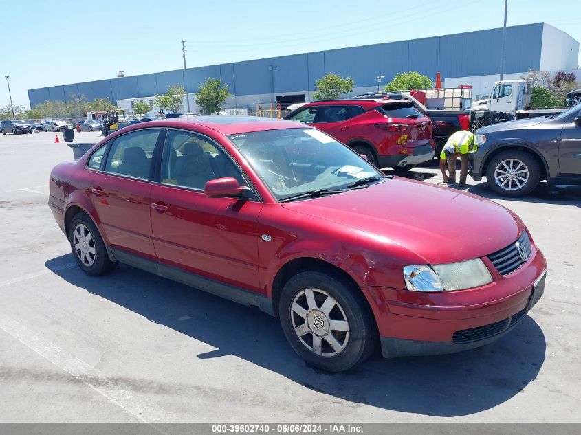 2000 Volkswagen Passat Gls VIN: WVWMA23B8YP229696 Lot: 39602740