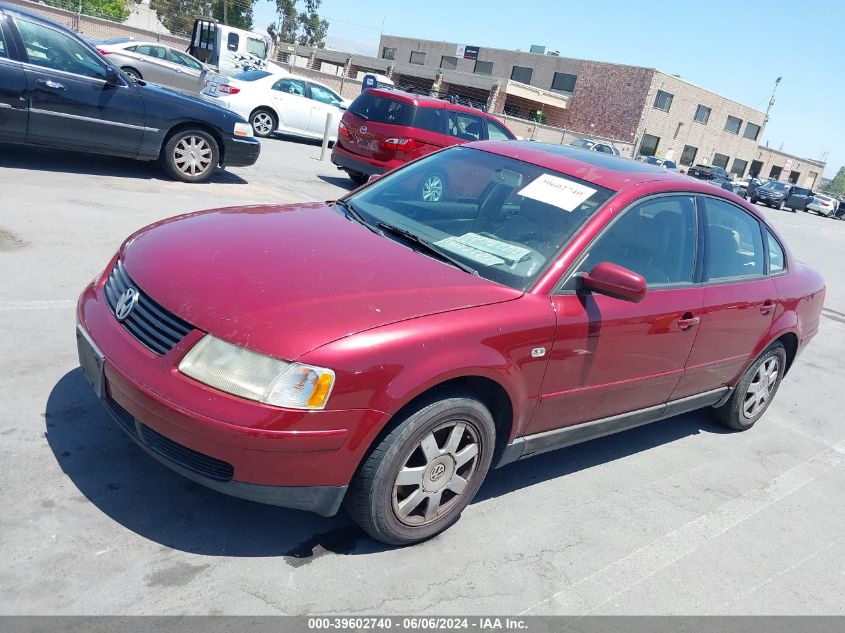 2000 Volkswagen Passat Gls VIN: WVWMA23B8YP229696 Lot: 39602740