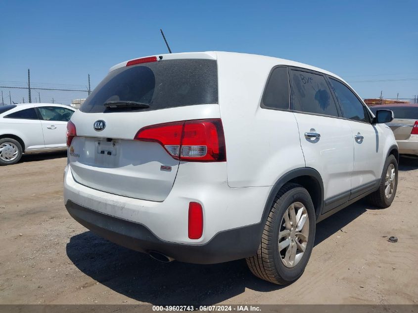 2014 Kia Sorento Lx VIN: 5XYKT3A6XEG426316 Lot: 39602743