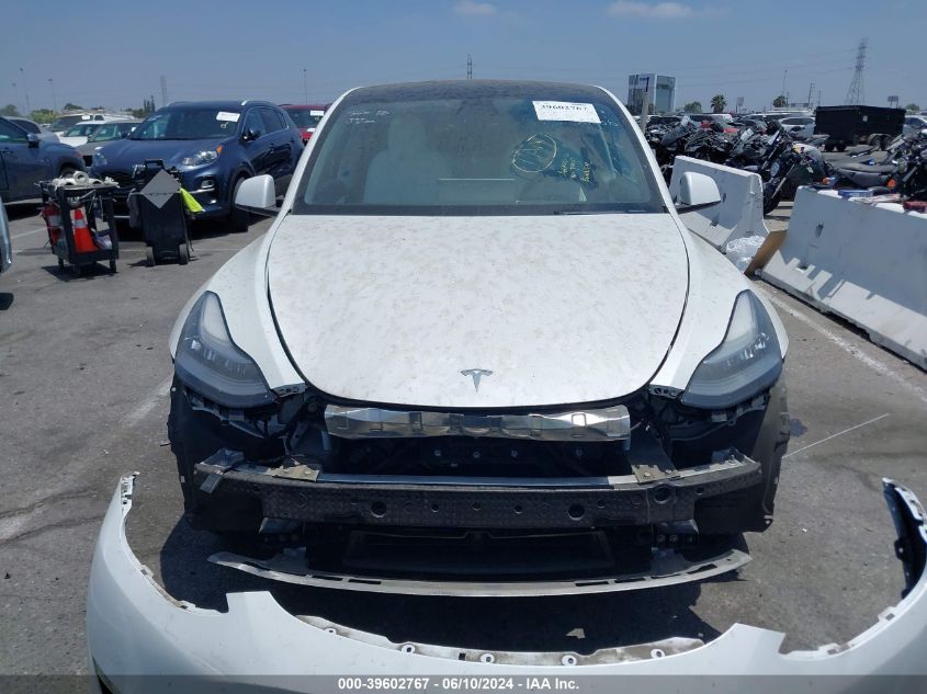 2021 Tesla Model Y Long Range Dual Motor All-Wheel Drive VIN: 5YJYGDEE1MF306156 Lot: 39602767