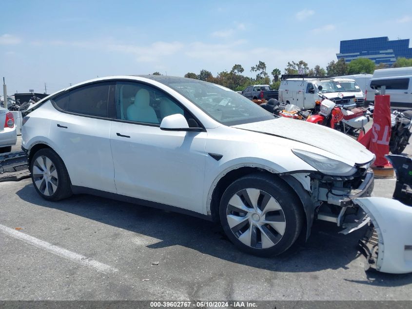 2021 Tesla Model Y Long Range Dual Motor All-Wheel Drive VIN: 5YJYGDEE1MF306156 Lot: 39602767