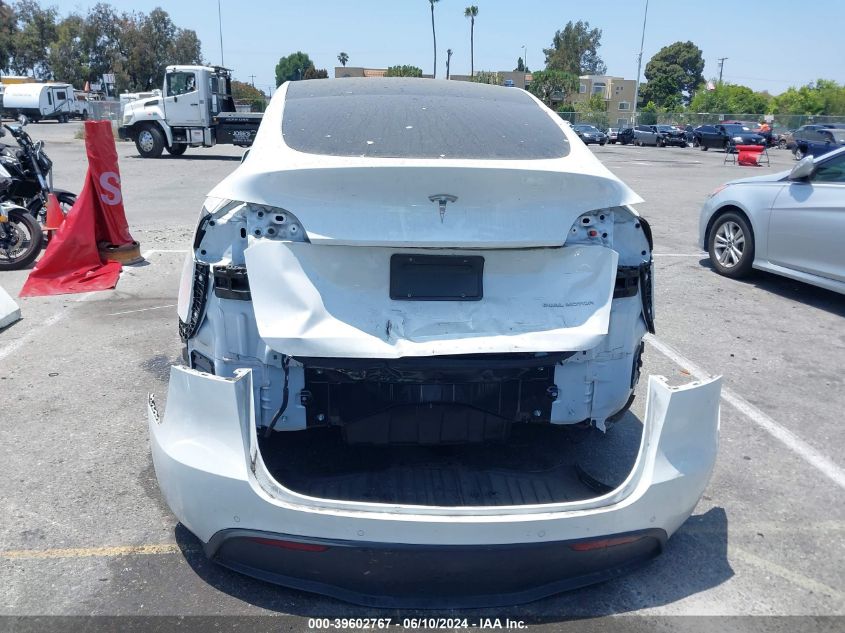 2021 Tesla Model Y Long Range Dual Motor All-Wheel Drive VIN: 5YJYGDEE1MF306156 Lot: 39602767